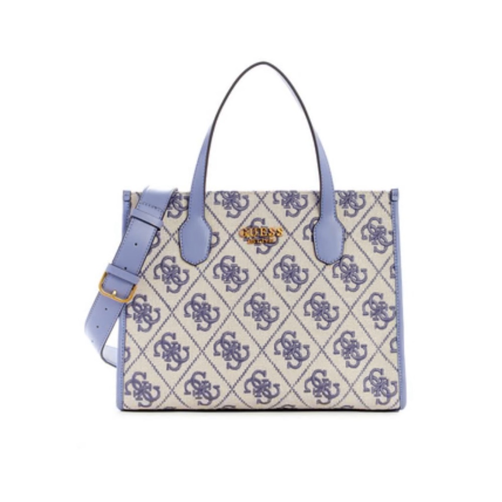 Guess -Wisteria Logo Silvana Canvas tote Bag